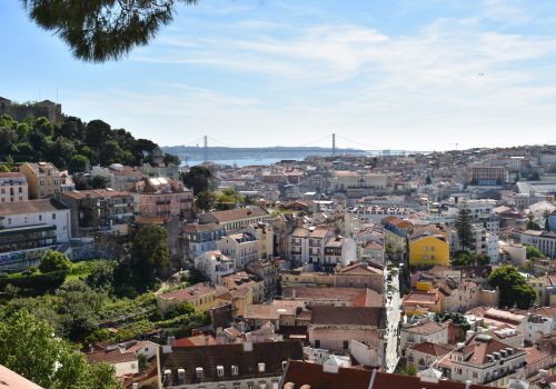 Tour of Lisbon. Viewpoint of Graça