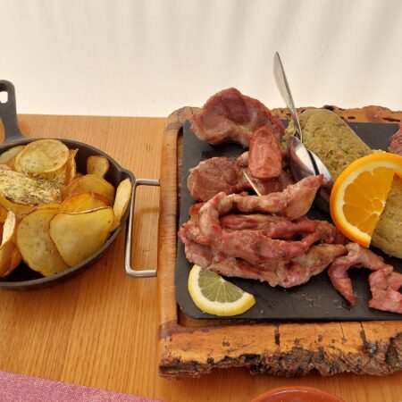 Grilled black pork