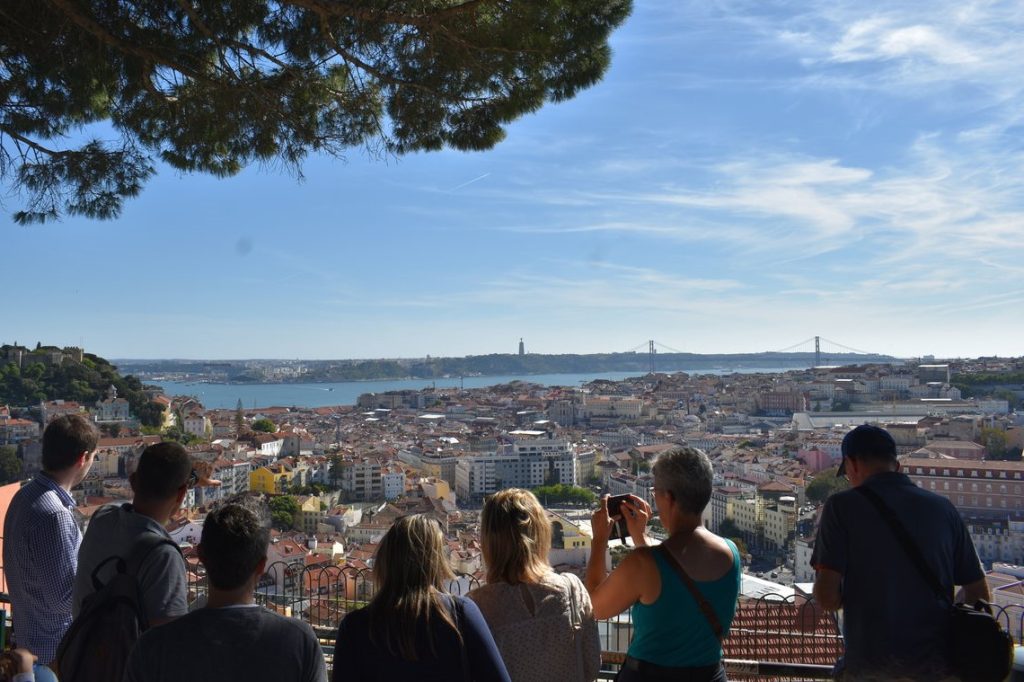 Tour of Lisbon. Viewpoint Senhora do Monte